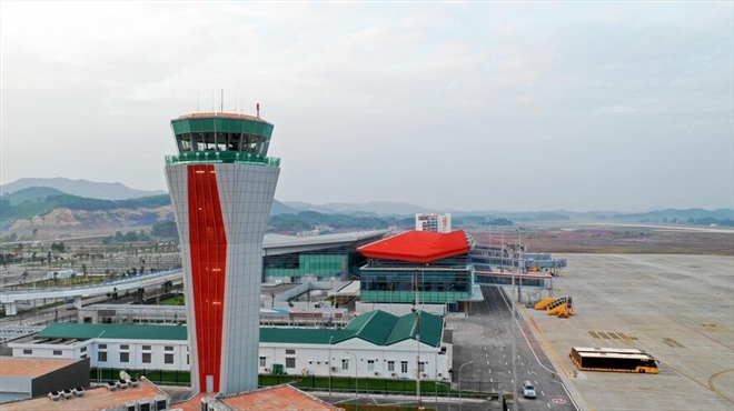 Sân bay Vân Ðồn (Quảng Ninh) hiện là sân bay duy nhất do tư nhân đầu tư khai thác.